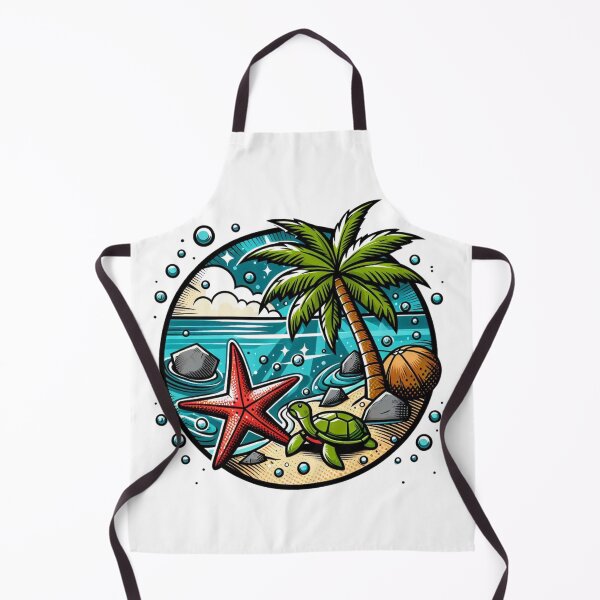 Item preview, Beach Element Logo Art #1 – Modern Coastal Design for Clothing, Accessories, and Perfect Gifts for Beach Lovers and Travelers designed and sold by knalpot-design.