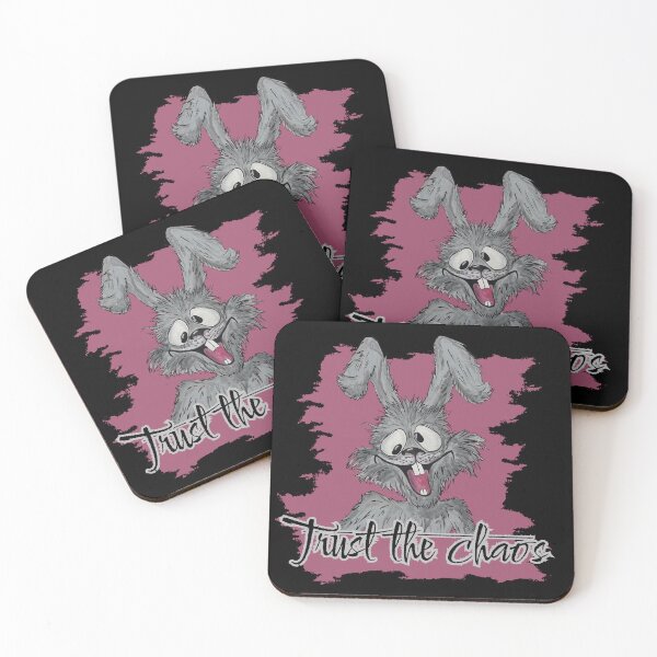 Item preview, Trust the Chaos - Crazy Rabbit with a Message designed and sold by LumiSoleil.