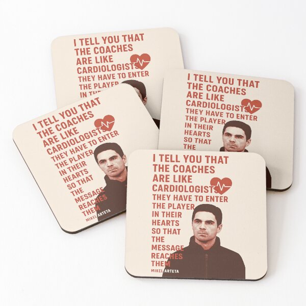 Item preview, Cita inspiradora de Mikel Arteta: «Los entrenadores son como cardiólogos» – Arsenal Design designed and sold by mebyme.