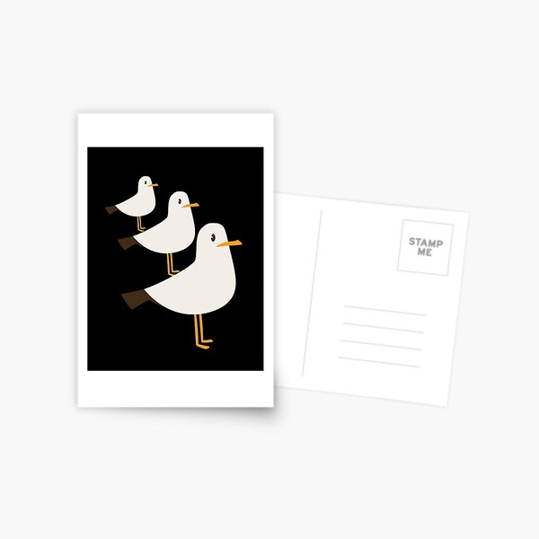 Item preview, Funny Cartoon Seagulls Stack - Seagull on Seagull on Seagull designed and sold by ElixirCraft.