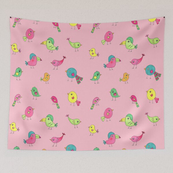 Item preview, Copy of Birds of spring - pink designed and sold by FridaSofia85.