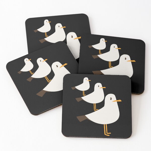 Item preview, Funny Cartoon Seagulls Stack - Seagull on Seagull on Seagull designed and sold by ElixirCraft.