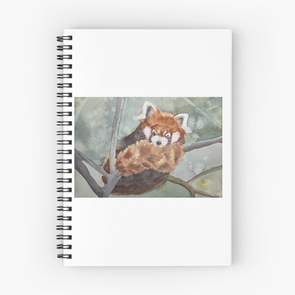 Item preview, Red Panda Cuteness – Original Watercolor Art Print designed and sold by Watercolors of Nature.
