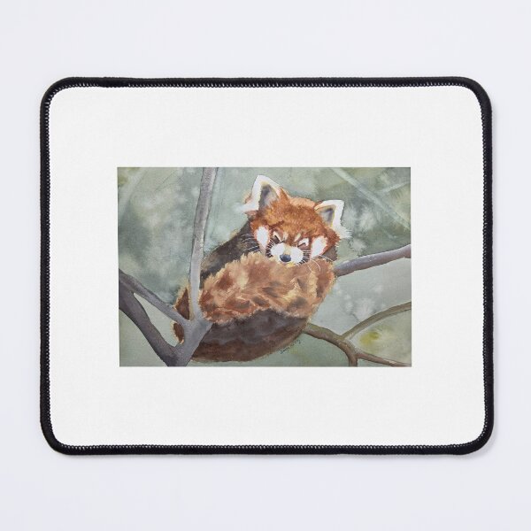 Item preview, Red Panda Cuteness – Original Watercolor Art Print designed and sold by Watercolors of Nature.