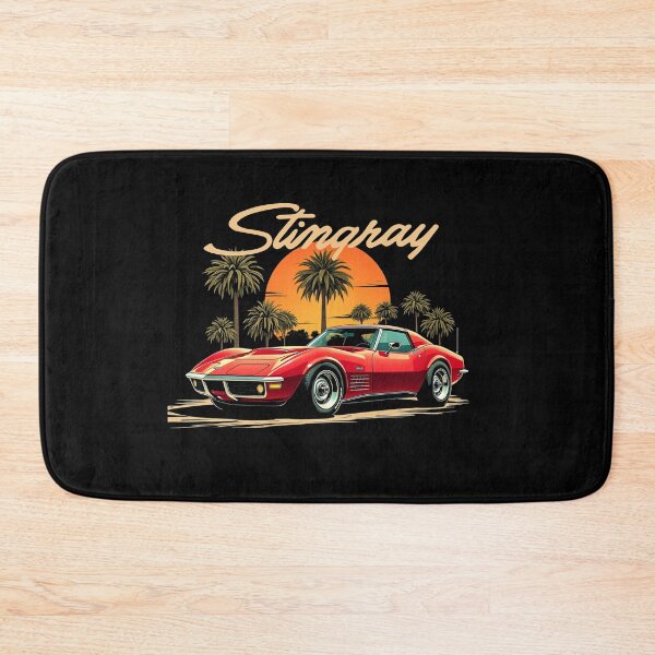 Item preview, Classic Stingray Corvette Sunset Retro Art designed and sold by TheArtOfCar.
