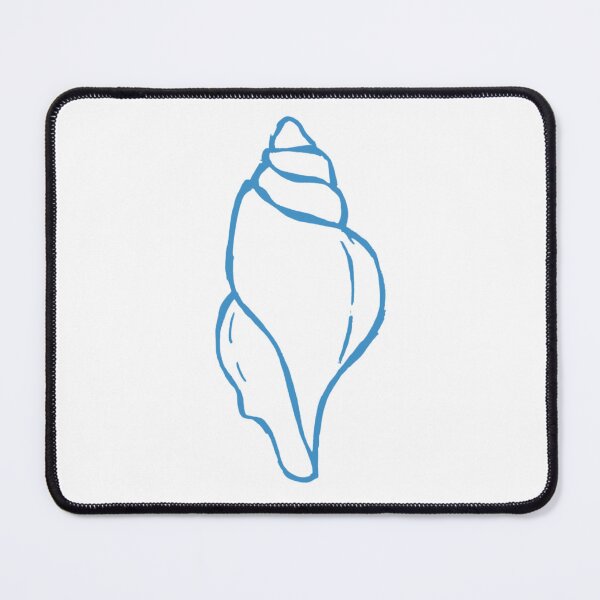 Item preview, Sky Blue Seashell Line Art – Boho Chic designed and sold by Bella-Bear.