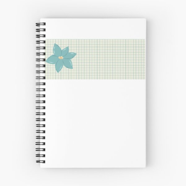 Item preview, Blue Torn Grid Paper Scrap with lil flower – Planner & Junk Journal Essential designed and sold by EmeraldeaArt.