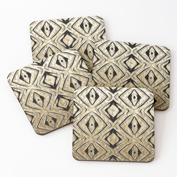 Item preview, Rhombi in Black and Gold designed and sold by fatenanwar.