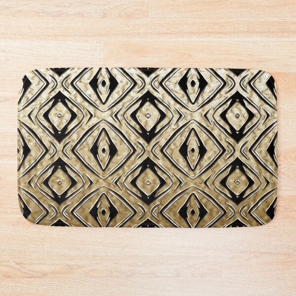 Item preview, Rhombi in Black and Gold designed and sold by fatenanwar.