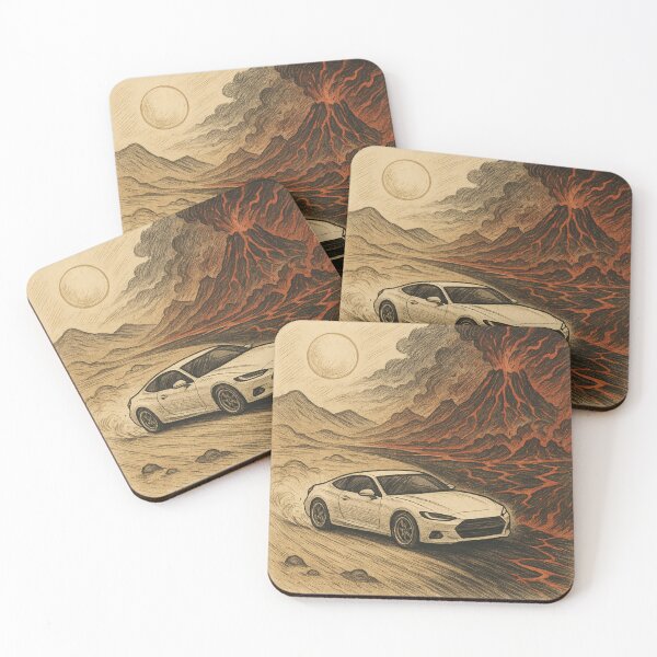 Item preview, Volcanic-desert Drift – Racing Artwork designed and sold by LinearForm.
