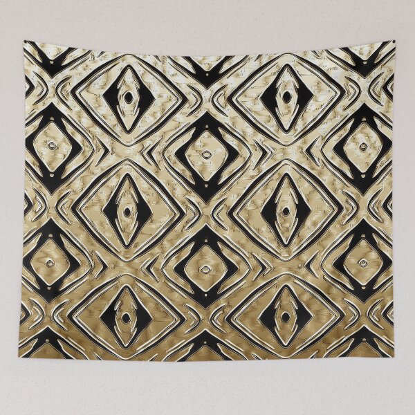 Item preview, Rhombi in Black and Gold designed and sold by fatenanwar.