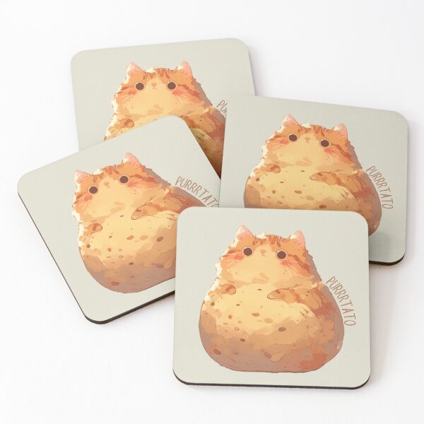 Item preview, Purrrtato  - funny cat, kawaii food, lazy cat, and funny animal designed and sold by Verubi.