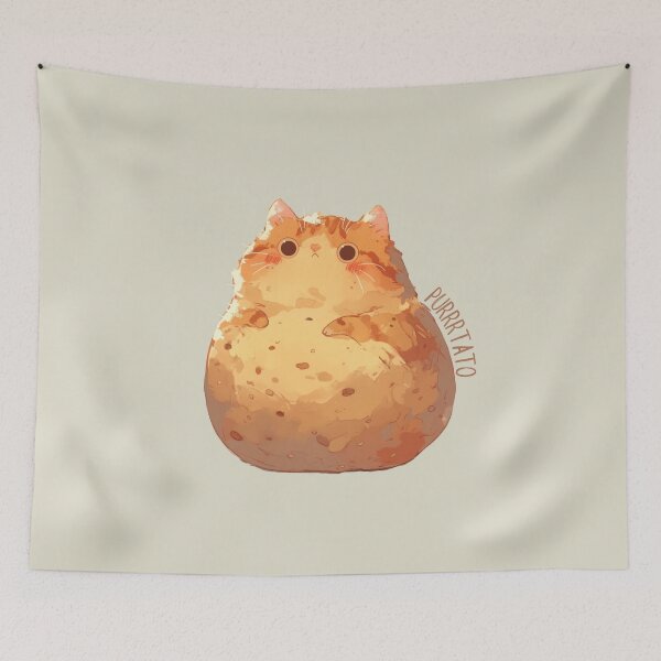 Item preview, Purrrtato  - funny cat, kawaii food, lazy cat, and funny animal designed and sold by Verubi.