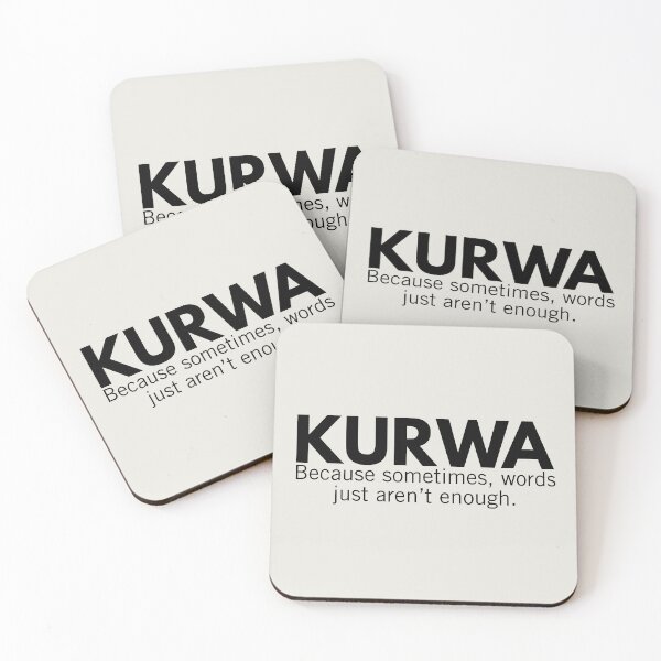 Item preview, Kurwa Swear Funny Polish Gag Gift designed and sold by Anniko Art Studio.