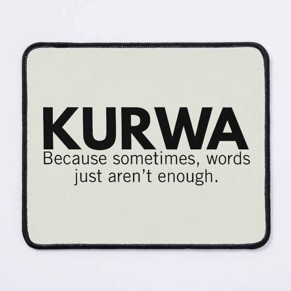 Item preview, Kurwa Swear Funny Polish Gag Gift designed and sold by Anniko Art Studio.