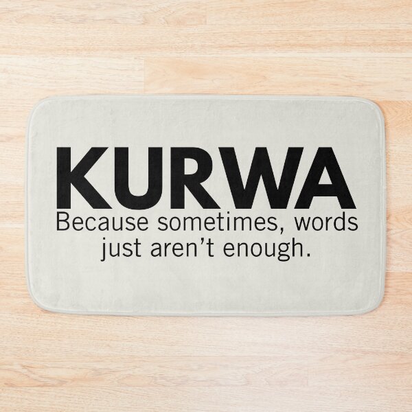 Item preview, Kurwa Swear Funny Polish Gag Gift designed and sold by Anniko Art Studio.