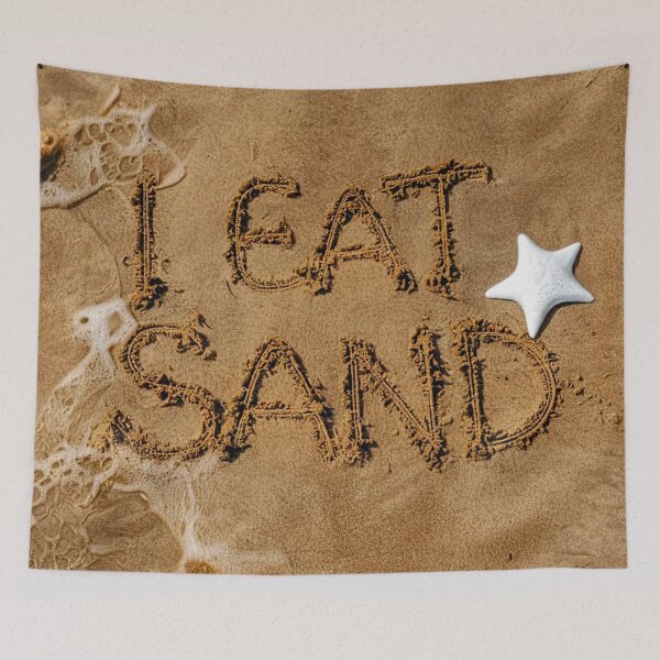 Item preview, I Eat Sand - Funny Beach Sand Quote designed and sold by caracatita75.
