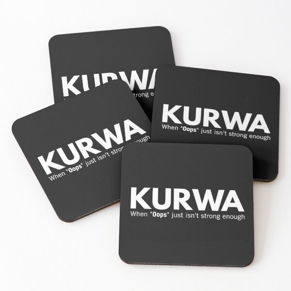 Item preview, Kurwa When Oops Just isn`t Strong Enough Funny Polish Gag Gift designed and sold by Anniko Art Studio.