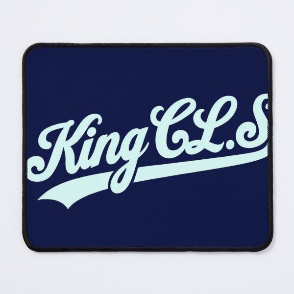 Item preview, King C.L.S Vintage Script | Dark Navy Blue | Bluish White designed and sold by Kingcls.
