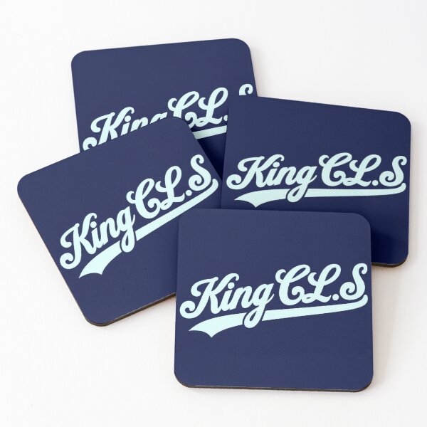 Item preview, King C.L.S Vintage Script | Dark Navy Blue | Bluish White designed and sold by Kingcls.