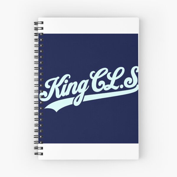 Item preview, King C.L.S Vintage Script | Dark Navy Blue | Bluish White designed and sold by Kingcls.