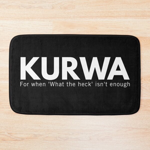 Item preview,  Kurwa What The Heck Funny Polish Swear Gag Gift designed and sold by Anniko Art Studio.