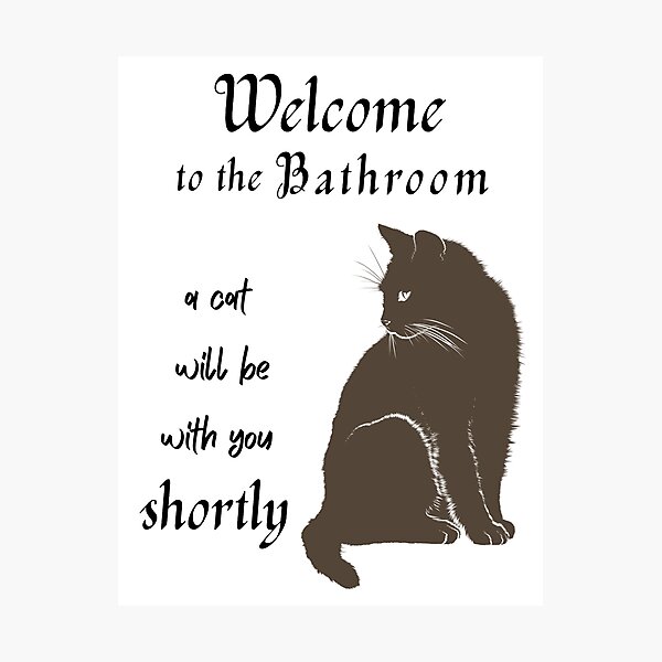 Item preview, Funny Cat Bathroom Decor designed and sold by Hook, Yarn & Anchor.
