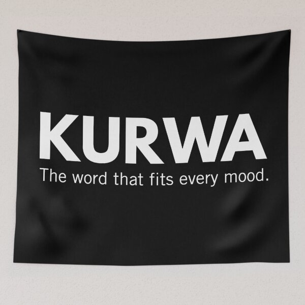 Item preview, Kurwa The Word That Fits Every Mood Funny Polish Gag Gift designed and sold by Anniko Art Studio.
