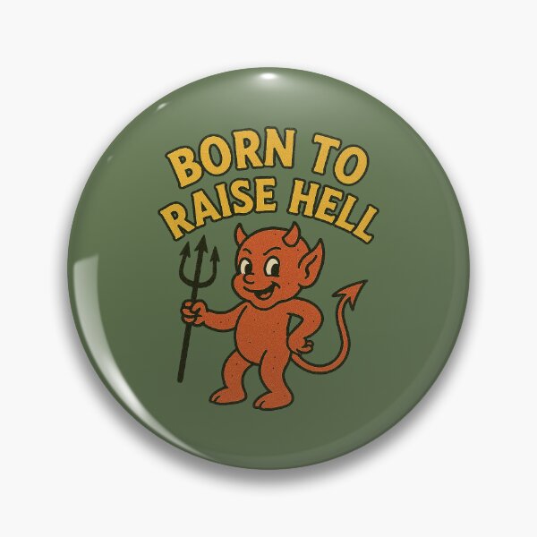Artikelvorschau, Retro Born To Raise Hell Devil entworfen und verkauft von zzz888.