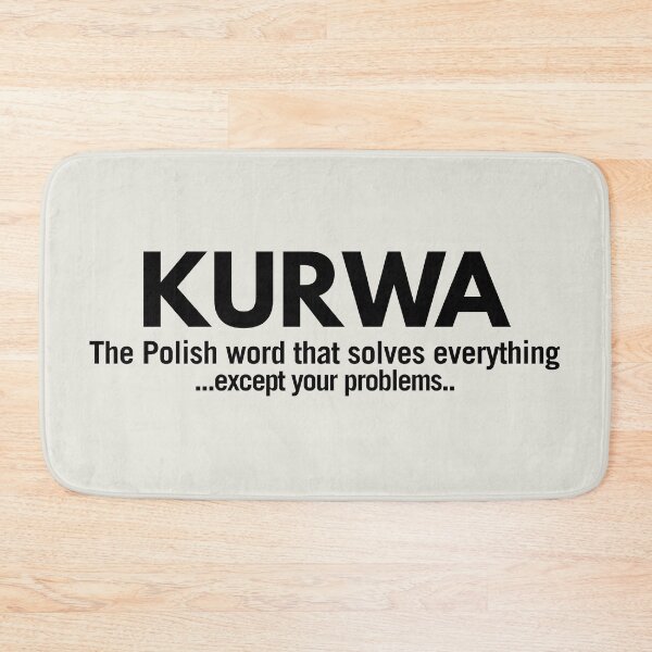 Item preview, Kurwa The Polish Word Funny Polish Gag Gift designed and sold by Anniko Art Studio.