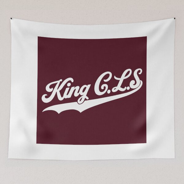 Item preview, King C.L.S Vintage Script | Burgundy Red | Pure White  designed and sold by Kingcls.