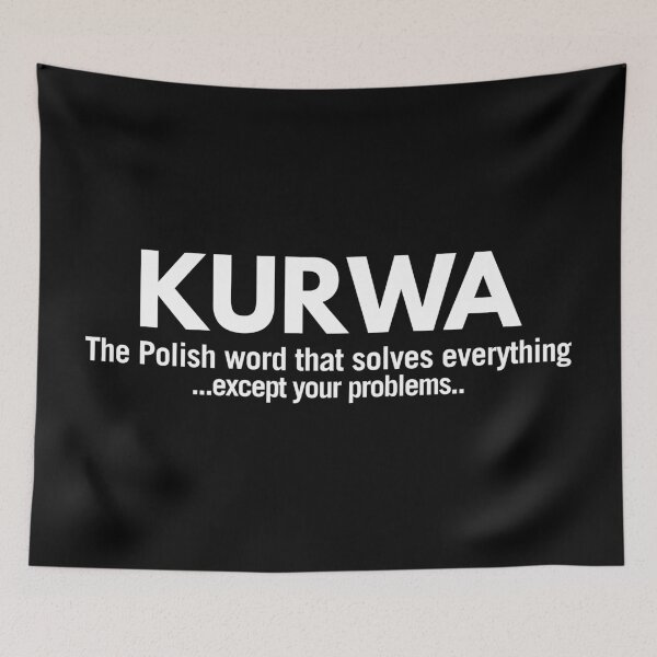 Item preview, Kurwa The Polish Word Funny Polish Gag Gift designed and sold by Anniko Art Studio.