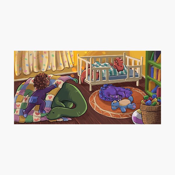 Item preview, Sleepy Dinosaurs designed and sold by PicajoArt.