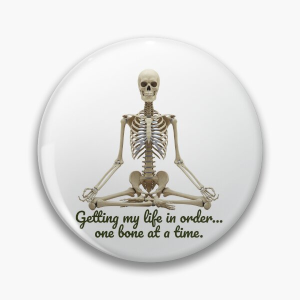 Item preview, Skeleton Organizing Life in Meditation designed and sold by Drevorezkin.
