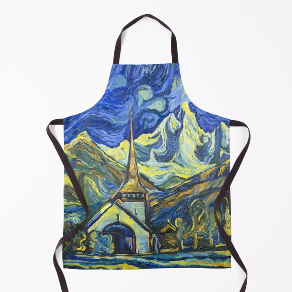 Item preview, Les Praz church in Chamonix oil painting designed and sold by NinoPonditerra.