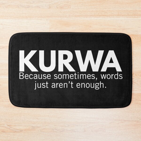 Item preview,  Kurwa Swear Funny Polish Gag Gift designed and sold by Anniko Art Studio.