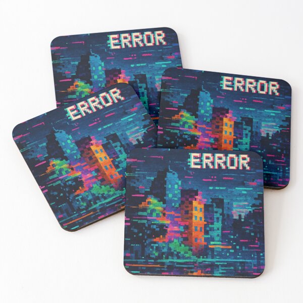 Item preview, Neon City Error: Glitch in the System designed and sold by AbstractAnom.