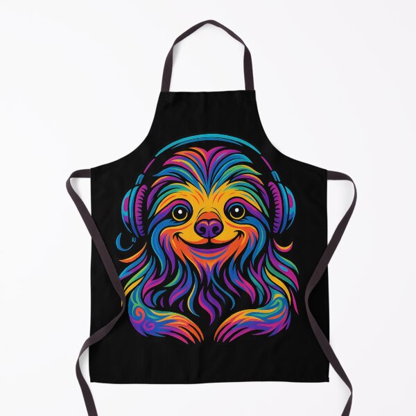 Item preview, Psychedelic Sloth Listening to Music designed and sold by Ambient Mind Design.
