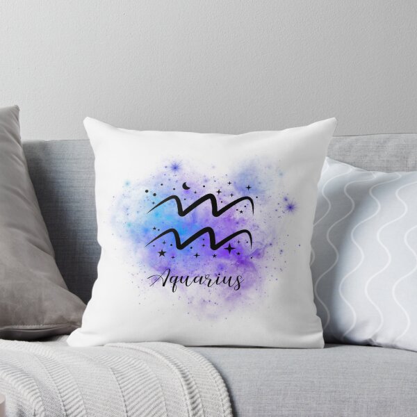 Item preview, Aquarius Zodiac Sign Art | Blue and Purple Cosmic Design designed and sold by Midnight789.