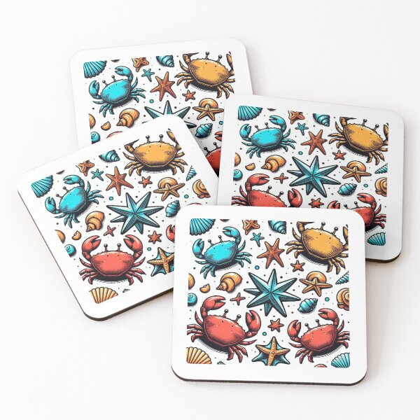 Item preview, Small Beach Animals AI Art #1 – Playful Coastal Design for Clothing, Accessories, and Gifts for Beach Lovers and Vacationers designed and sold by knalpot-design.
