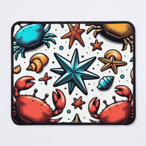 Item preview, Small Beach Animals AI Art #1 – Playful Coastal Design for Clothing, Accessories, and Gifts for Beach Lovers and Vacationers designed and sold by knalpot-design.