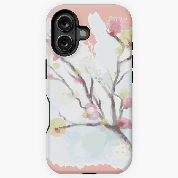 Cherry Blossom Sakura - Delicate Japanese Floral Art iPhone Tough Case