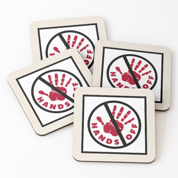 Item preview, HANDS OFF PROTEST (square) designed and sold by fetch-it-studio.