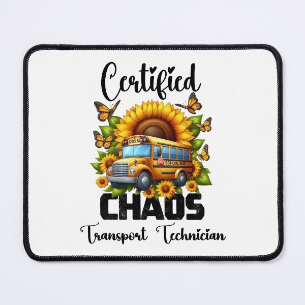 Item preview, Certified Chaos Transport Technician Funny Sunflower Butterfly Design designed and sold by Creat-Des.