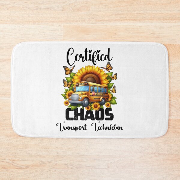 Item preview, Certified Chaos Transport Technician Funny Sunflower Butterfly Design designed and sold by Creat-Des.