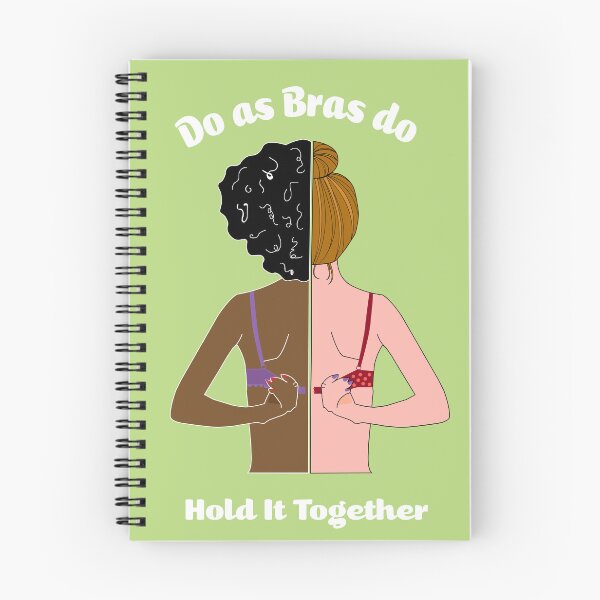 Item preview, Two people getting ready with positive affirmation - Notebook designed and sold by a-m-2-p-m.