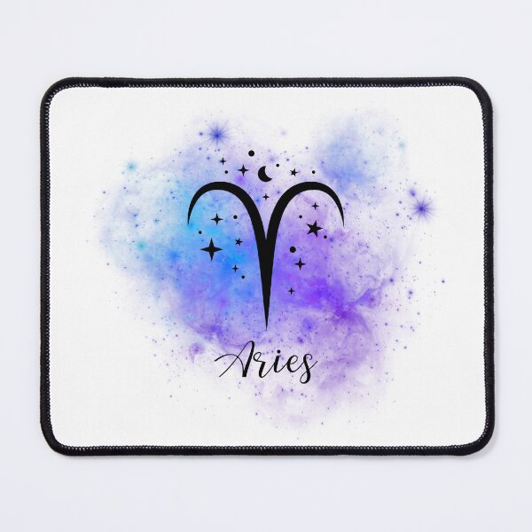 Item preview, Aries Zodiac Sign Art | Blue and Purple Cosmic Design designed and sold by Midnight789.