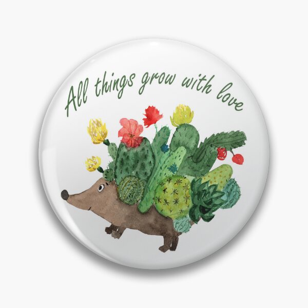 Item preview, ​Cactus Hedgehog - Whimsical Botanical designed and sold by ArtStyleAlice.