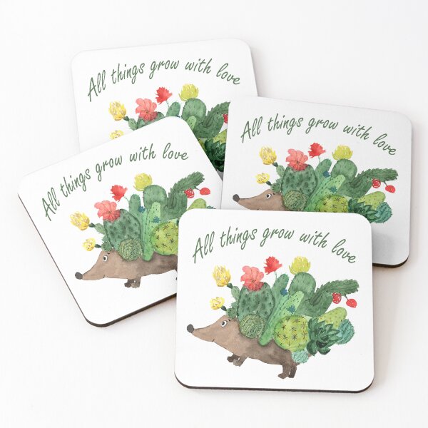 Item preview, ​Cactus Hedgehog - Whimsical Botanical designed and sold by ArtStyleAlice.