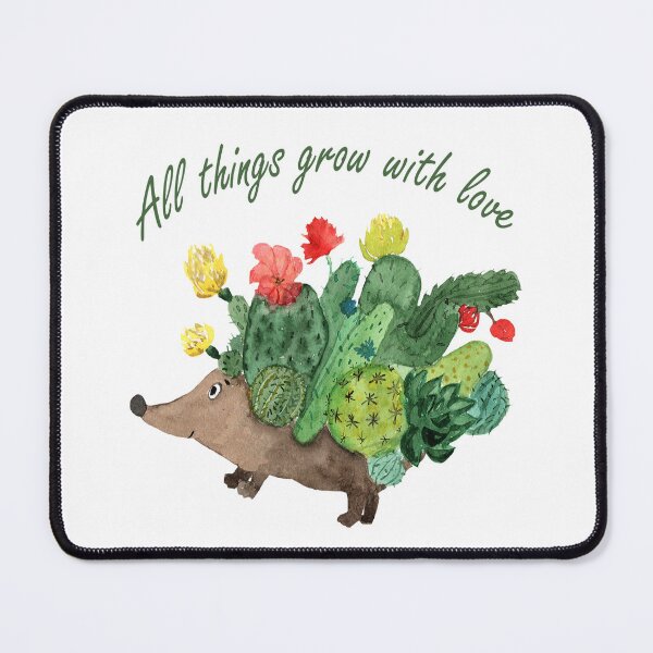 Item preview, ​Cactus Hedgehog - Whimsical Botanical designed and sold by ArtStyleAlice.